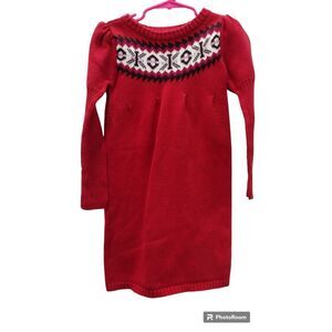 Old Navy girls 5T red knit holiday‎ sweater